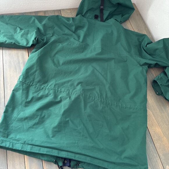 Vintage Eddie Bauer Green Lightweight Gortex Jacket Poncho - Men’s Size XL (D9) - Picture 9 of 12